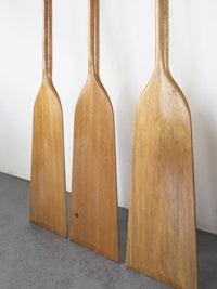 Solid Wood Dragon Boat Paddle with Glossy Finish for Training and Racing