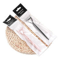 Dual-Ended Foldable Eyebrow and Eyelash Brush with Steel Comb