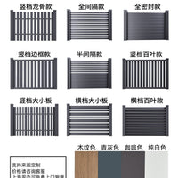 Aluminum Alloy Louvered Fence Panel for Villa Garden Courtyard