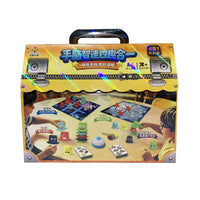4-in-1 Educational Board Game Set for Kids - Stacking, Tic-Tac-Toe, Whack-A-Mole