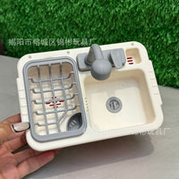 Dollhouse Miniature Kitchen Sink Play Set for Kids