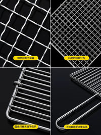304 Stainless Steel BBQ Grill Basket for Fish, Vegetables, and Meat