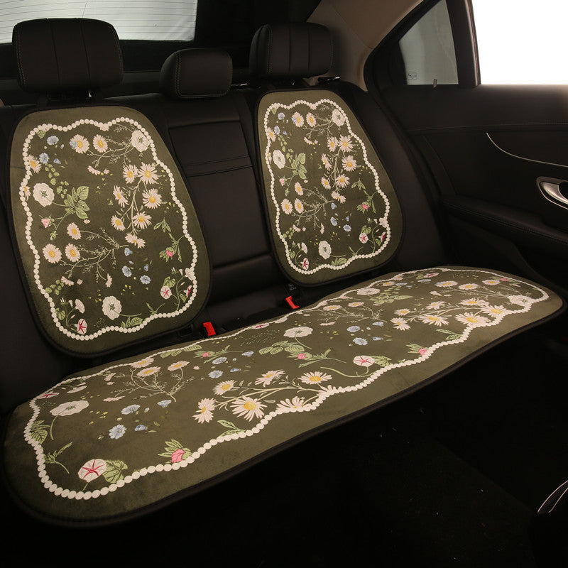 Plush Car Seat Cushion Winter Warm Thickened Non-slip Seat Cover