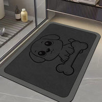 Bathroom Mat Absorbent Non-Slip Diatomaceous Earth Quick Dry Dirt Resistant Floor Mat for Home Bathroom Entrance
