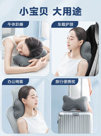 Natural Latex Portable Nap Pillow for Office, Travel, and Neck Support