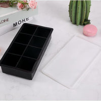 Hot Selling 8-Grid Ice Cube Tray Food Grade Low Temperature Resistant Quick Release with Lid Stackable Anti-Odor for Home Use