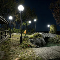 Miniature Courtyard Lawn Lamp Model for Architectural Scenery
