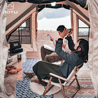 Inflatable Cotton Canvas Tent for Outdoor Camping 5-8 Person