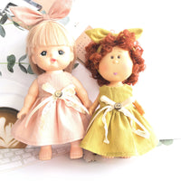 Mia Potato Doll Clothes Set with Bow Headband and Cotton Dress for 24cm Dolls