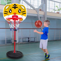Adjustable Kids' Indoor/Outdoor Basketball Hoop Set with Stand and Ball for Toddlers & Children
