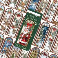 24-Pack Cartoon Christmas Bookmarks with Gift Box for Students