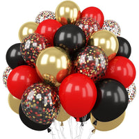 60-Pack 12-Inch Metallic & Matte Latex Balloons for Birthday Party Decorations