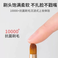Retractable Lip Brush with Cap for Professional Makeup Application
