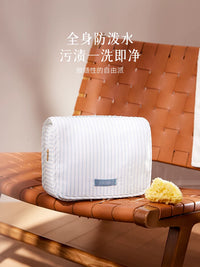 Travel Toiletry Bag with Wet/Dry Separation, Large Capacity Portable Hanging Cosmetic Organizer for Business Trips