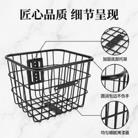 Electric Bicycle Basket with Lid, Large Capacity Pet Carrier and Shopping Basket
