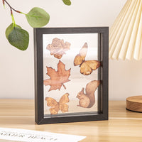 Transparent Wooden Photo Frame with Double-Sided Acrylic for Plant and Animal Specimens