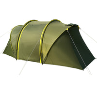 Outdoor Tunnel Tent for Camping, 2 Rooms 1 Hall, Automatic Double-Layer Family Tent