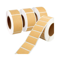 Kraft Paper Waterproof Self-Adhesive Labels for Name Tags and Package Pickup Codes