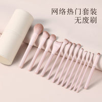 Taoyao Professional Portable Makeup Brush Set with Soft Bristles for Eyeshadow, Foundation, and Contouring