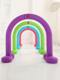 Kids' Indoor/Outdoor Plastic Play Tunnel Archway for Preschool Activities and Pet Training