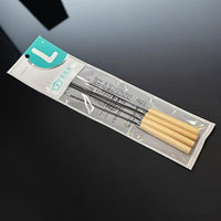 Wooden Handle Anti-scalding BBQ Skewers Stainless Steel Thickened Lengthened Meat Skewers Flat Skewers Grilling Tools