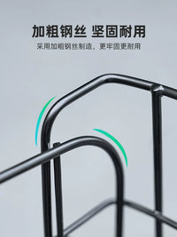 Foldable Bicycle Rear Basket with Taillight for Mountain and Electric Bikes