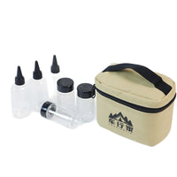 Portable Outdoor Spice Bottle Storage Bag with 6 Seasoning Bottles for Camping BBQ