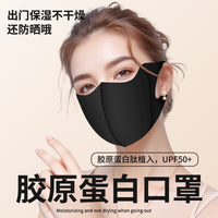 Shumeijia UPF50+ Collagen Sun Protection Mask with Eye Corner Coverage for Men and Women