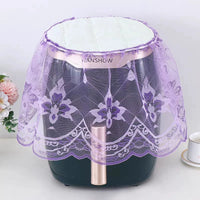 Air Fryer Dust Cover with Lace Embroidery, Fabric Kitchen Appliance Cover for Home Use