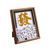 Chinese Style Mahjong Tile Art Photo Frame Ornament for Home Decor and Gifting