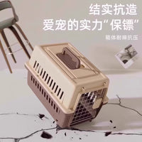 Pet Carrier for Cats and Dogs, Airline Approved Travel Crate for Car Trunk, Portable Kennel with Feeding Bowl