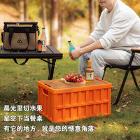 Foldable Car Trunk Organizer Storage Box for Camping and Outdoor Use
