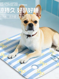 Pet Cooling Gel Mat for Cats and Dogs - Water-Filled Summer Sleep Pad
