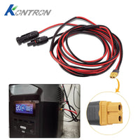 XT60 to MC4 Solar Panel Connector Cable 12AWG for Portable Power Stations