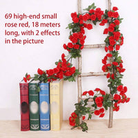Artificial Rose Flower Vine Garland for Wedding Decoration