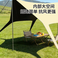 Quick Setup Octagonal Tarp for Outdoor Camping, Picnics, and Sun Protection - Thickened Waterproof Blackout Canopy