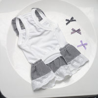 Pet Dog Cat Summer Breathable Thin Bowknot Sling Dress
