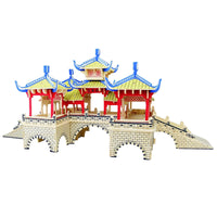 3D Wooden Puzzle House Model Kit DIY Educational Toy