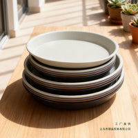 Round Resin Plant Pot Saucer Thickened Plastic Drip Tray for Large Planters