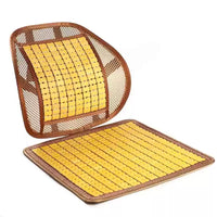 Forklift Seat Cushion Bamboo Mat Breathable Summer Pad for Engineering Vehicles