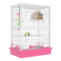 Large Iron Bird Cage for Parrots, Cockatiels, Pigeons, and Squirrels - Multi-tier Breeding Aviary