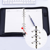 Multifunctional Loose-Leaf Notebook with Zipper, Card Holder, and Organizer