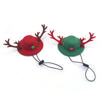 Christmas Pet Antler Hat and Collar Set for Cats and Small Dogs