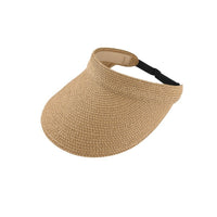 Foldable Wide Brim Straw Sun Hat for Women, Portable & Packable UV Protection Beach Hat
