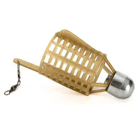 European Style Fishing Bait Cage Feeder with Lead Sinker for Carp Fishing
