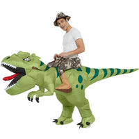 Inflatable Dinosaur Rider Costume for Halloween and Parties