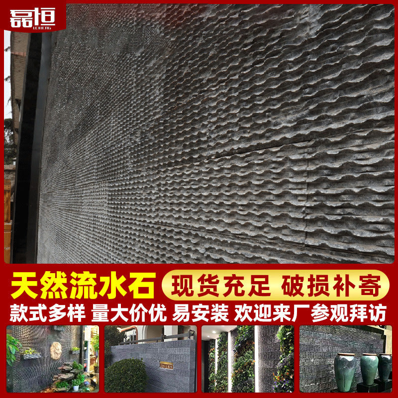 Natural Slate Stacked Stone Wall Cladding for Garden and Landscape Design