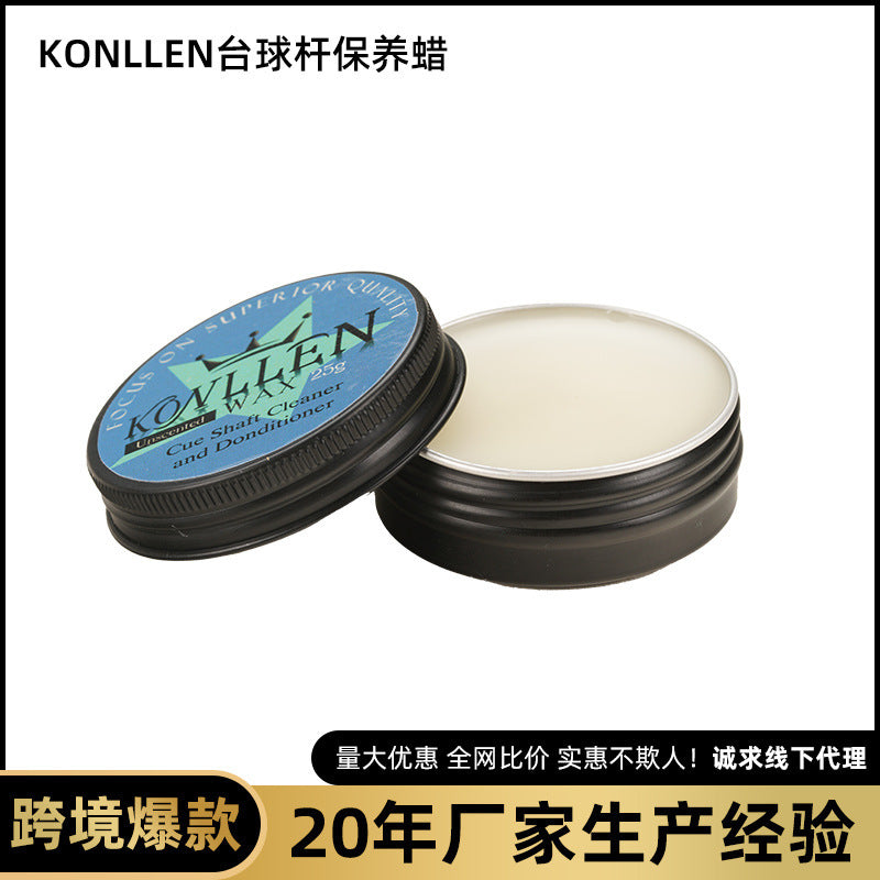 KONLLEN Billiard Cue Stick Maintenance Wax for Cleaning and Repair