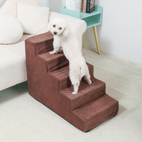 Pet Stairs for Sofa Bed, Sponge Steps for Cats and Dogs, Removable Washable Pet Ladder