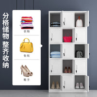 Steel Employee Locker with Lock, Metal Storage Cabinet for Dormitory and Workshop